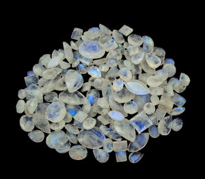 Pierre de lune arc-en-ciel facettée de haute qualité, pierres en vrac pour la fabrication de bijoux, tailles et formes personnalisées disponibles - Product Image 1