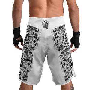 Pantalones cortos MMA para hombre, con estampado, cintura elástica, para entrenamiento en gimnasio, kickboxing, ligeros, de secado rápido, coloridos, para artes marciales mixtas. - Product Image 6