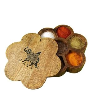 Premium Quality Wooden Spice Storage <b>Box</b> for Organizing Dry <b>Herbs</b> Condiments and Daily Kitchen Essentials Available For Sale - Product Image 2