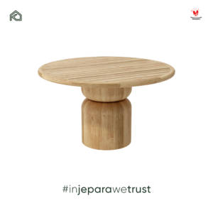 Modern Minimalist Solid Teak Wood <b>Round</b> <b>Outdoor</b> Dining <b>Table</b> Foldable UV-Resistant Durable for Garden Patio Courtyard - Product Image 3