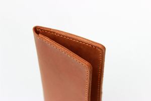 Portefeuille unisexe en cuir véritable mince et long pour femmes Nouveau design LWW-0014 - Product Image 3