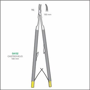 Porte-aiguille en carbure de tungstène en acier inoxydable, instruments chirurgicaux ophtalmiques, forceps de précision de qualité supérieure pour la chirurgie oculaire - Product Image 2