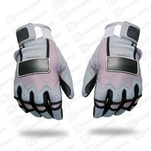 ถุงมือตีเบสบอลซอฟต์บอลมืออาชีพขายดี หนังวัวแท้ สีเทาดำ ผสมผสานสีสัน  สำหรับฝึกซ้อมเบสบอลแบบกำหนดเอง - Product Image 3