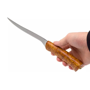 Couteau à filet en acier inoxydable avec lame flexible et manche ergonomique pour la préparation des fruits de mer, la découpe de la viande et le traitement des aliments - Product Image 1