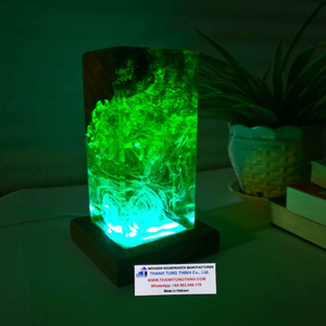 Lámpara Decorativa Única de Resina Epoxi con Diseño Oceánico, Hecha en Vietnam - Product Image 2