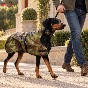 Abrigo Resistente para Perro con Camuflaje Boscoso, Chaqueta Impermeable para Mascotas para Exteriores |   Chaleco Canino Ajustable y Reforzado para Invierno, Ropa Protectora para Mascotas - Product Image 3