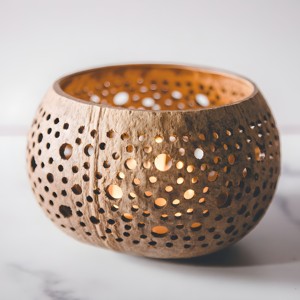 Coconut tea light candle <b>holder</b> dining party accessories high quality coco shell <b>tealight</b> <b>holders</b> - Product Image 1