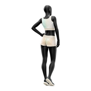 Conjunto Deportivo de 2 Piezas para Mujer, Sujetador Deportivo y Pantalones Cortos, Sublimado Personalizado, Ecológico, para Yoga y Entrenamiento, Fabricante OEM ODM, Venta al Por Mayor - Product Image 3