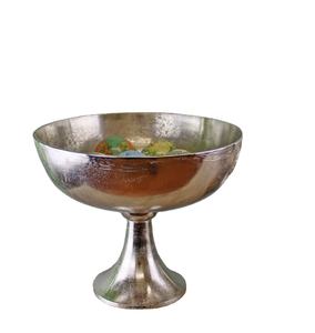 Tabletop Silver Nickle Plated Fruits Serving <b>Bowl</b> With Stand Handmade Custom Metal Aluminum on Hot Sale - Product Image 1