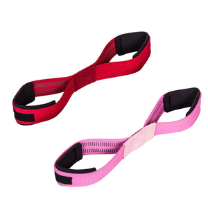 Figure 8 <b>Weight</b> Lifting Straps Buckle Fabric Powerlifting Gym Fitness Bodybuilding <b>Barbell</b> Wrist Support OEM Service - Product Image 1