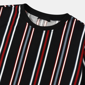 T-shirts décontractés pour hommes 100 % coton, personnalisables avec logo, de haute qualité, coupe ajustée, col rond, coupe slim - Product Image 5