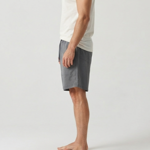 OEM Men's Gray Color Wholesale New Embroidered Boxy Loose <b>Shorts</b> Hip Hop Style Digital Printed Baggy <b>Sweat</b> <b>Short</b> - Product Image 2
