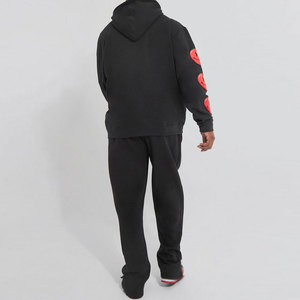 Sweat-shirts pour hommes à impression en relief personnalisée, basiques, en coton mélangé, en gros, à prix avantageux - Product Image 4