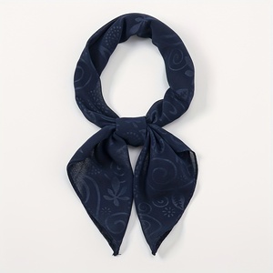 Custom Unisex Silk Satin Square Bandana Printed Luxury Head Scarf Unisex Fashion Hair <b>Wrap</b> Smooth <b>Neck</b> Kerchief - Product Image 5