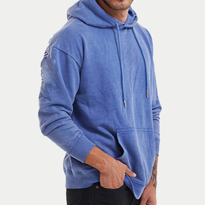 Men's hoodies & sweatshirts pullover custom oversize organic cotton 100% fleece manufacturing company Wholesale <b>acid</b> <b>wash</b> men - Product Image 2