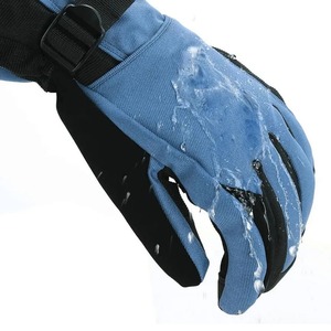 Gants de ski d'hiver pour hommes très résistants, en cuir de qualité, coupe-vent et imperméables, meilleur rapport qualité-prix pour un confort optimal - Product Image 4