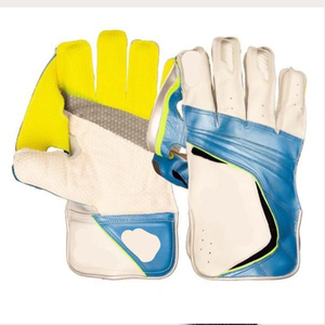 Guante de críquet de medio dedo, tela de malla, ambidiestro, estilo deportivo, blanco y negro - Product Image 4