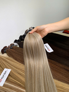 Extensions de cheveux humains vierges à pointe plate NASA, lisses naturels, pointes pleines, cheveux vietnamiens, 100g, 28 pouces - Product Image 2