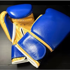 Guantes de Boxeo Profesionales de Alta Calidad con Logotipo Personalizado, de Cuero Genuino, para Entrenamiento, Sparring, MMA, Kickboxing, Deportes de Reacción, Duraderos - Product Image 1