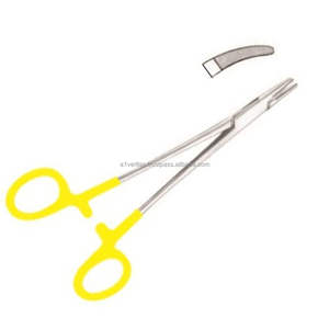 Porte-aiguilles Mayo-Hegar A-1 VERITAS T/c à pointe droite et courbée, réutilisables, instruments chirurgicaux pour sutures |   Kit d'instruments médicaux - Product Image 4