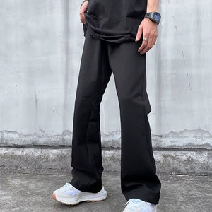 High Quality Men's Straight Lightweight Mid Waist Breathable Eco-Friendly Casual Sweat Pants - Product Image 1