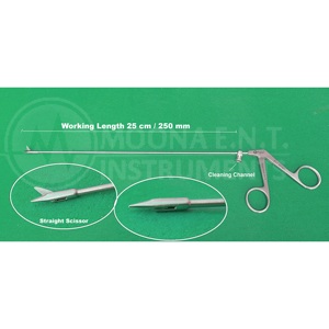 เครื่องมือผ่าตัดหู คอ จมูก ยี่ห้อ Moona รุ่น E.N.T Instruments แบบกรรไกรตรง ความยาวใช้งาน 250 มม. ได้รับการรับรองมาตรฐาน CE ISO13485 ระดับ Class I - Product Image 1