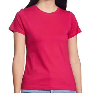 Camiseta de Mujer de Alta Calidad, Ecológica, Cómoda, de Hombros Caídos, Tejido de Poliéster, Corte Ajustado, Cuello en V, Informal, de Manga Corta - Product Image 4
