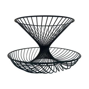 Multipurpose 2 Tier Wire Bowl <b>Storage</b> Rack For Fruits Vegetables Bread With Strong And Sturdy Metal Build - Product Image 1