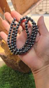 ลูกปัดเพชรโมอิสซาไนต์สีดำขนาด 6.50 มม. 20 นิ้ว เจียระไนแบบ AAA สำหรับทำเครื่องประดับ - Product Image 4