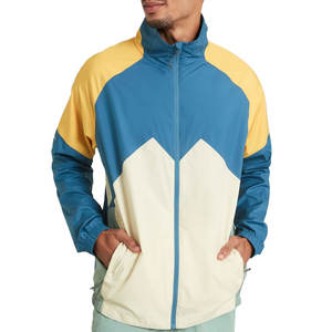 Cortavientos Impermeable Unisex con Bloques de Color |   Carcasa Activa Ligera y Resistente a la Intemperie |   Chaqueta Impermeable OEM para Entrenamiento - Product Image 1