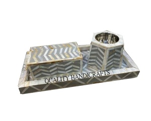 Bandeja con incrustaciones de perlas para manualidades, juego de quemador de incienso, mopa árabe, Mubkhar, Ramadán, fabricante de dujoon, la mejor calidad - Product Image 1