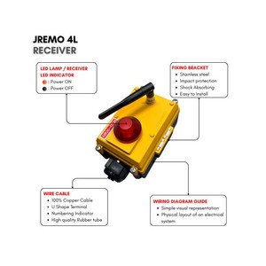 Télécommande radio industrielle avec potentiomètre pour camions-échelles et ferme intelligente, AC/DC, JEICO JREMO 4L Fabriqué en Corée - Product Image 2