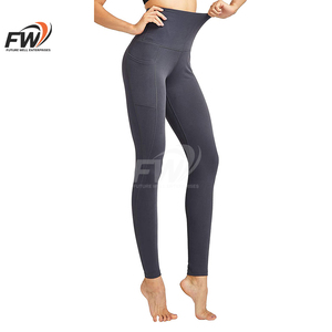 กางเกงโยคะควบคุมหน้าท้องกางเกงออกกำลังกายกางเกงรัดรูปยกก้นออกแบบโลโก้ได้ตามต้องการ - Product Image 3