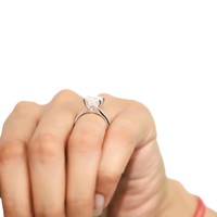 Bague demi-éternité en or massif 10K 14K 18K avec diamant de laboratoire taille princesse rond, 1,5 carat, couleur DEF, clarté VS VVS, certifié IGI, vente en gros