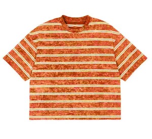 เสื้อยืดลายทางผ้าฝ้ายระบายอากาศดี น้ำหนักเบา สำหรับผู้ชาย รุ่นซัมเมอร์ 2026 ขายส่ง - Product Image 1