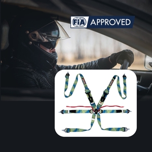 เข็มขัดนิรภัยสำหรับแข่งรถแบบหกจุด ผลิตในไต้หวัน ได้รับการรับรองมาตรฐาน FIA 8853 2016 รุ่น SPORT PLUS 4 น้ำหนักเบาพิเศษ รับผลิตแบบ OEM ODM ขายส่ง - Product Image 1