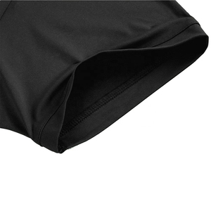 Polo Deportivo Negro para Hombre con Estampado Geométrico, de Secado Rápido, Tejido de Poliéster, Manga Corta y Cuello Polo - Product Image 4