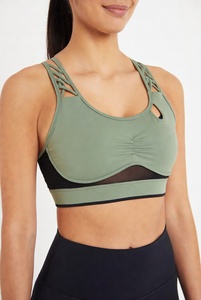Women <b>Stretch</b> Quick Dry Soft Yoga <b>Bra</b> Custom logo Sports High Quality Fitness Sport <b>Bra</b> Top Fitness <b>Bras</b> Seamless & Breathable - Product Image 3