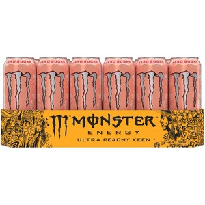 Monster Ultra Peachy Keen 500ml Energy Drink Can <b>Zero</b> <b>Sugar</b> Low Calorie Refreshing Beverage Factory Direct Wholesale Bulk Deals - Product Image 3