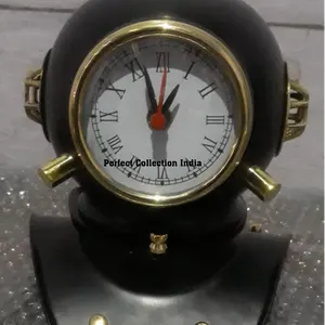 ダイビングヘルメット時計/装飾ダイビングダイバー時計/アンティーク真鍮黒米国海軍ダイビング時計ビジネスギフト用の素敵なギフト時計
