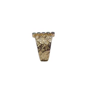 Wedding Wear 925 Sterling Silver Gold Plated Jewelry Emerald Gemstone Women Wear Classic <b>Couple</b> <b>Ring</b> - Product Image 5