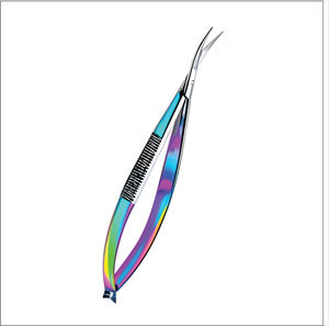 Nouvel arrivage : Ciseaux de kératoplastie Castro en acier, instruments de microchirurgie - Product Image 4