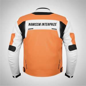 Hot Selling New Fashion Unisex Waterproof Printed Genuine Leather Cordura Motorcycle Jacket Customized Motorbike Jacket for - Product Image 2
