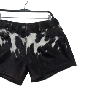 <b>Men's</b> <b>Black</b> <b>Tie</b> Dye Cotton Shorts Mid Waist Button Fly Casual Style Animal Print Short Length - Product Image 3