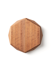 Hexagonal <b>Walnut</b> And Brown Mixed Shade Wooden Serving Tray Elegant Decorative <b>Table</b> Organizer For Home Office And Cafe Use - Product Image 3