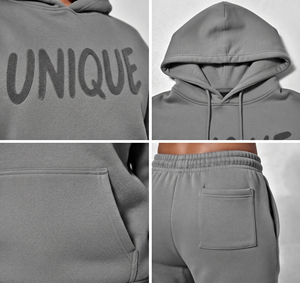 Conjunto Deportivo con Capucha Estampado para Mujer, Sudadera con Bolsillo Frontal, Pantalones Deportivos para Invierno, Ropa Deportiva Diaria, Sudadera con Capucha para Mujer - Product Image 5
