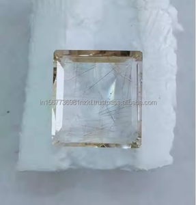 Cabujón de corte de piedras preciosas sueltas de cuarzo rutilo de cobre Natural de alta calidad para joyería curativa al por mayor cabujón de piedras preciosas hecho a mano - Product Image 1