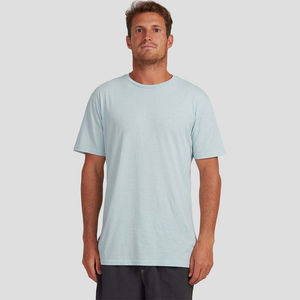 Camiseta de Algodón Orgánico 100% para Hombre, Transpirable, con Logotipo Personalizado, Estilo Casual, Tallas Grandes, Venta al Por Mayor - Product Image 1