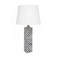 Lampe de table électrique moderne de style mid-century, sans abat-jour, finition osseuse, décoration intérieure, éclairage pour salon et chambre à coucher