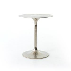 Solid Aluminum Pedestal Drink <b>Table</b> Black Antique Color for Modern Home and Living Room Decorations Furniture <b>End</b> <b>Table</b> - Product Image 5